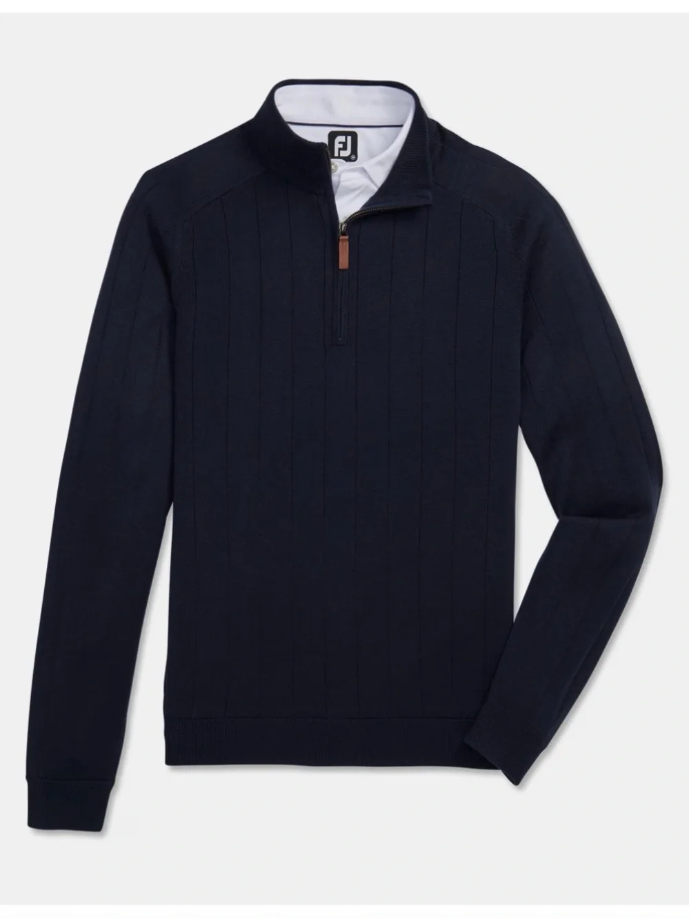 FootJoy Ribbed Mock-neck Half Zip Sweater in Navy NWOT XXL